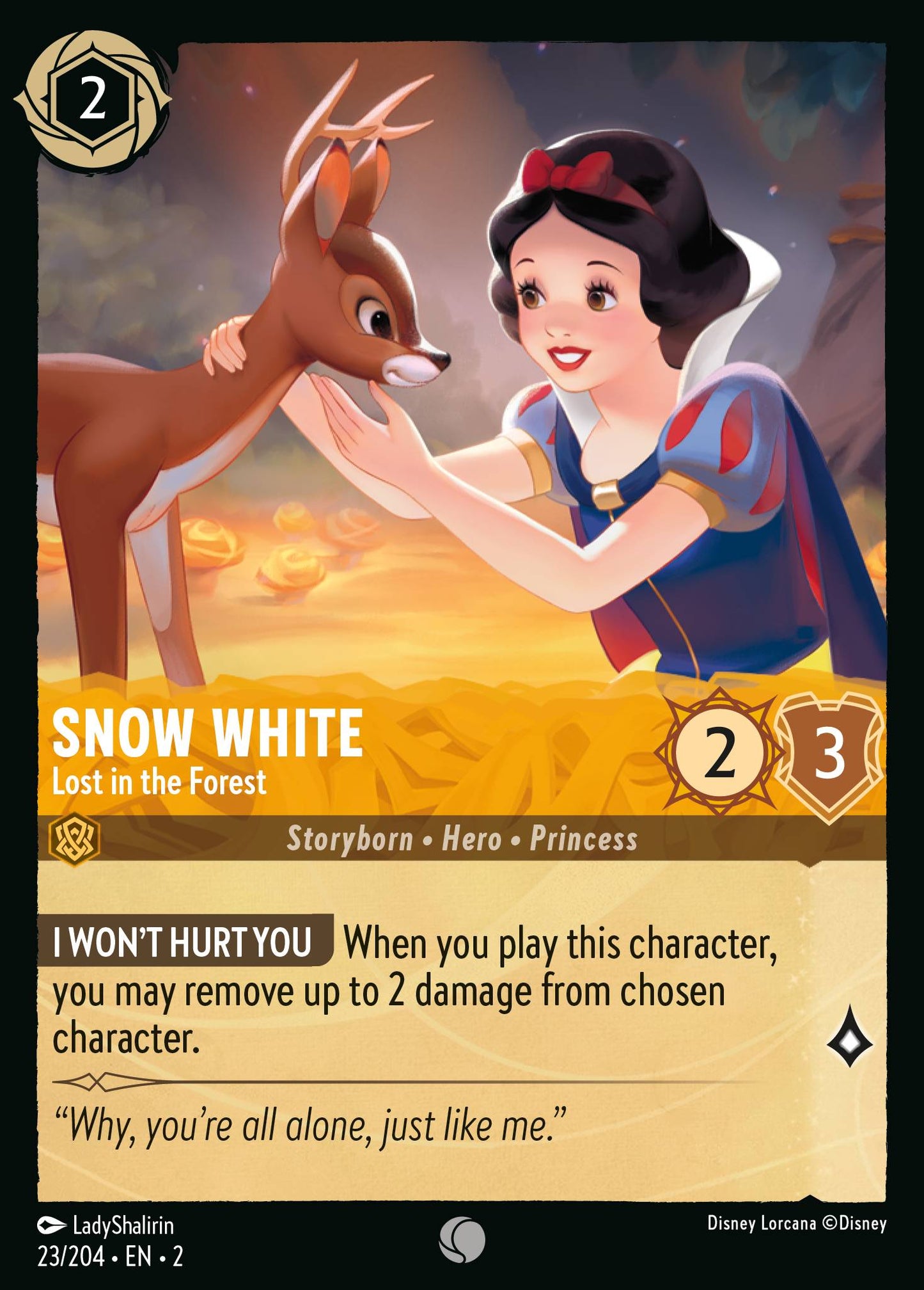 Snow White - Lost in the Forest - Common Lorcana Card