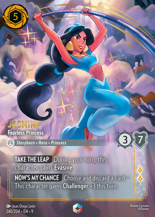 Jasmine - Fearless Princess (Enchanted) - Enchanted Lorcana Holofoil Card