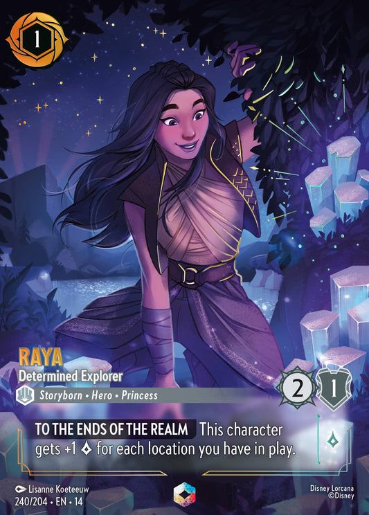 Raya - Determined Explorer - Enchanted Lorcana Card