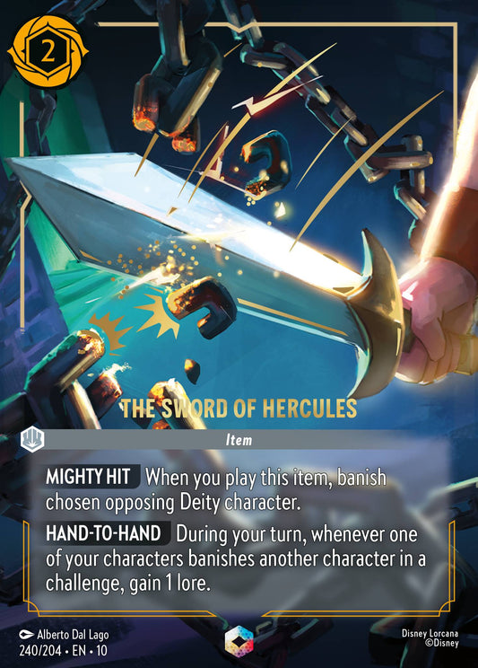 The Sword of Hercules (Enchanted) - Enchanted Lorcana Holofoil Card
