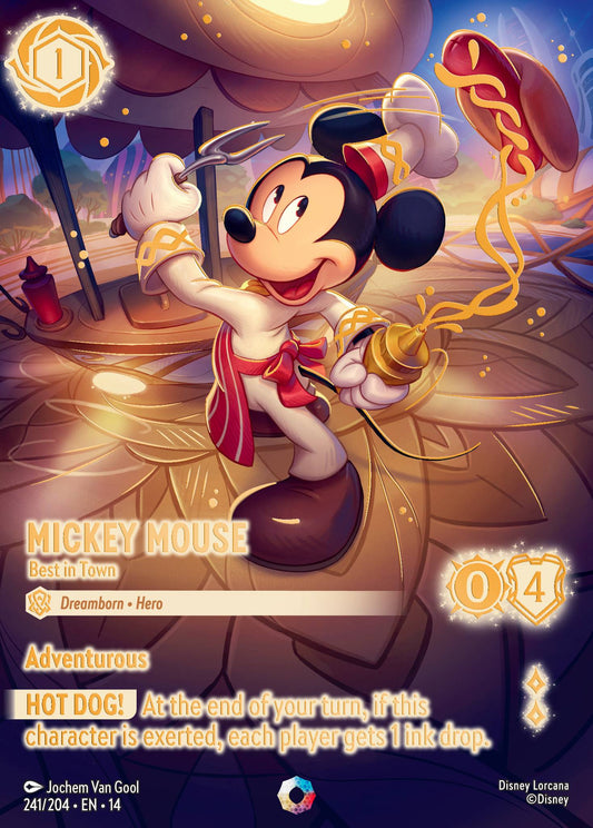 Mickey Mouse - Best in Town - Iconic Lorcana Card