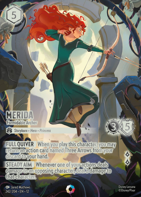 Merida - Formidable Archer - Iconic Lorcana Card