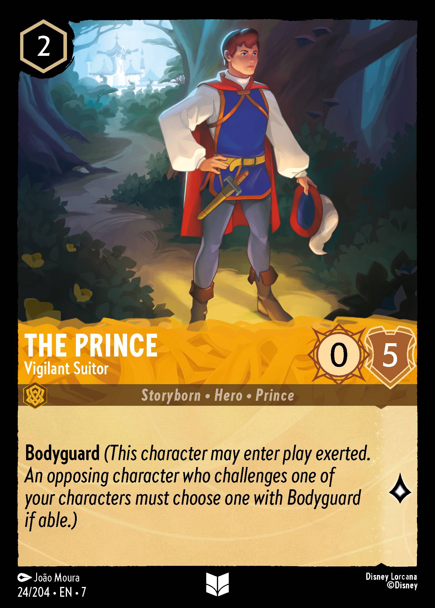 The Prince - Vigilant Suitor - Uncommon Lorcana Card