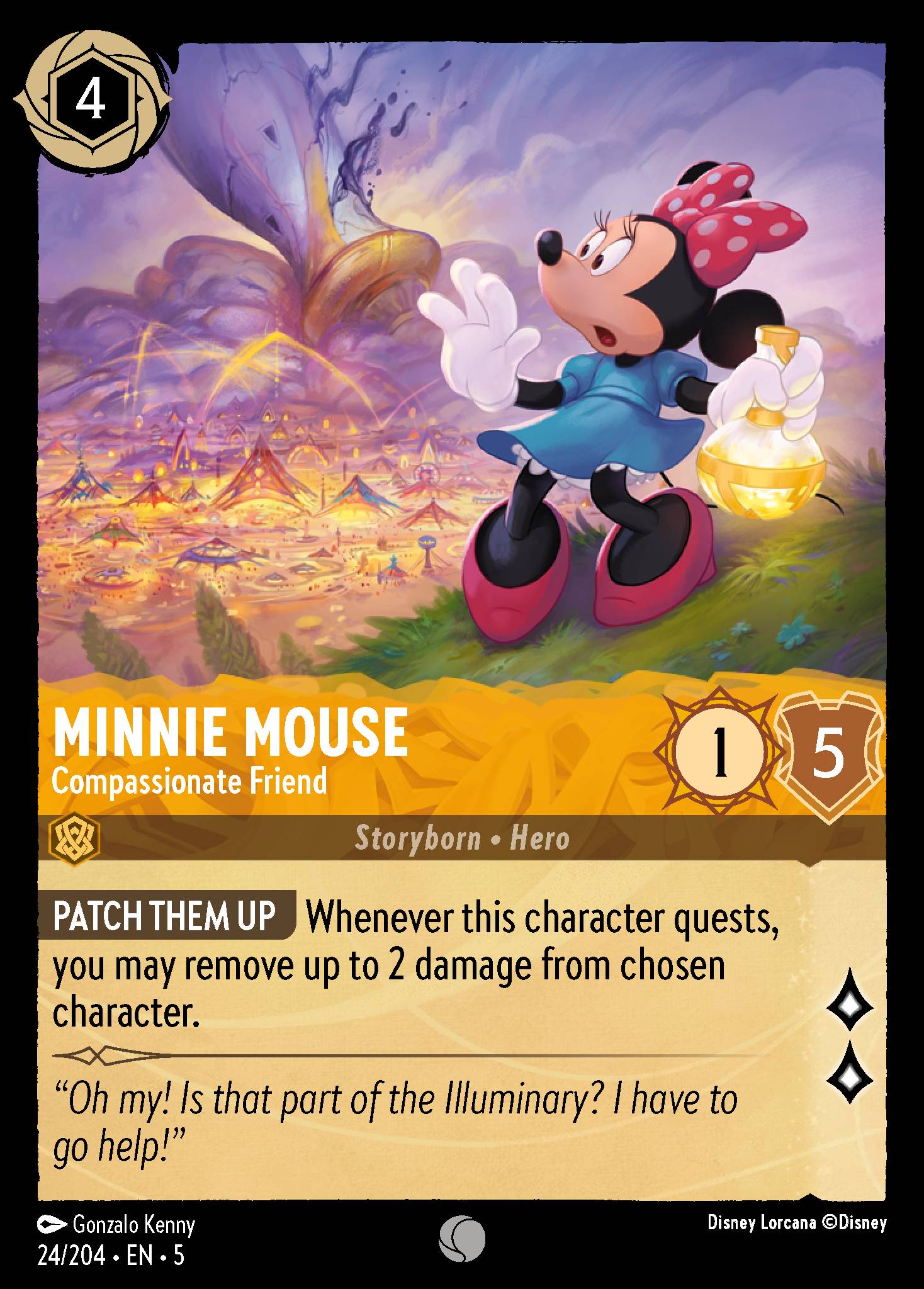 Minnie Mouse - Compassionate Friend - Common Lorcana Card