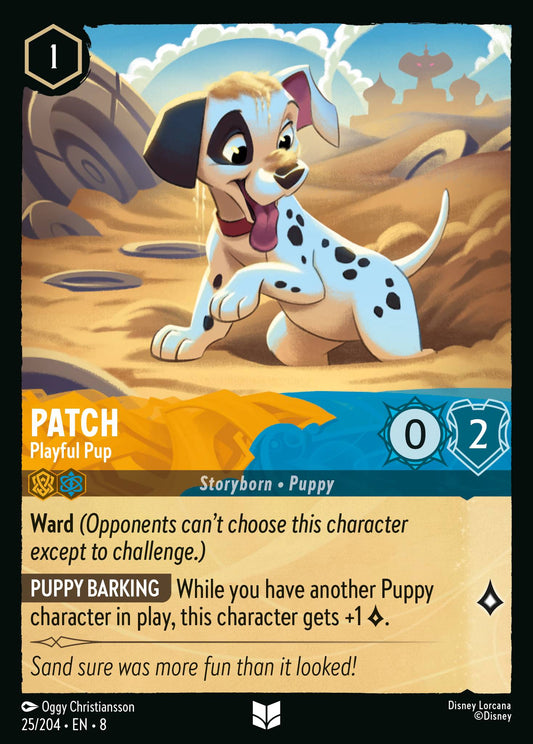 Patch - Playful Pup - Disney Lorcana Card