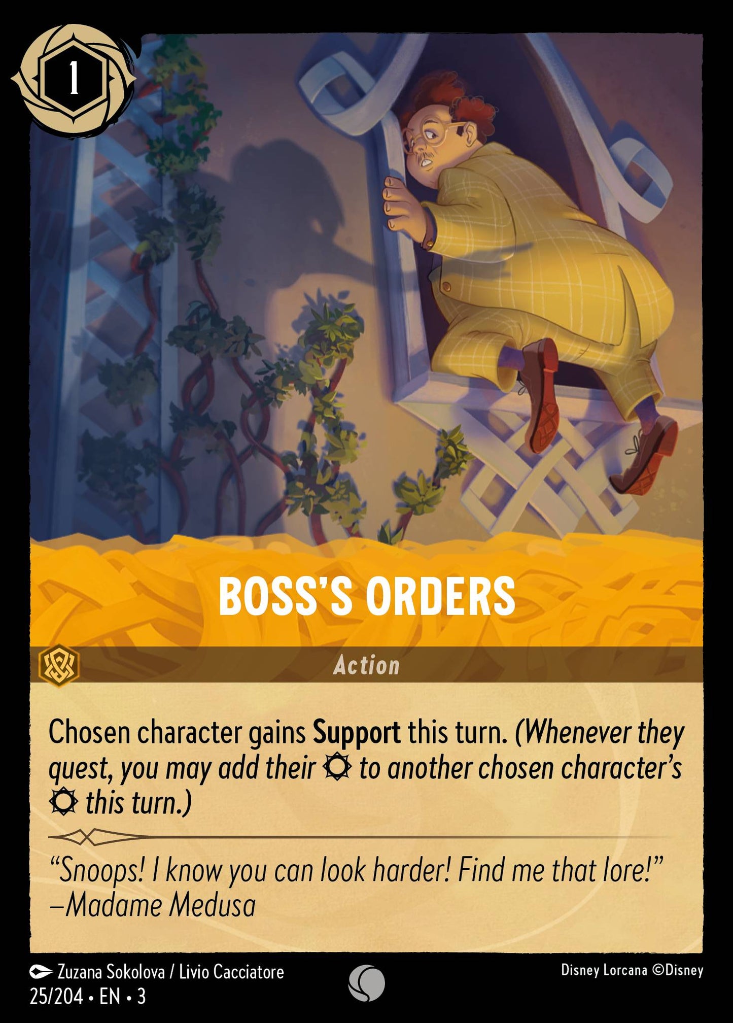 Boss's Orders - Common Lorcana Card