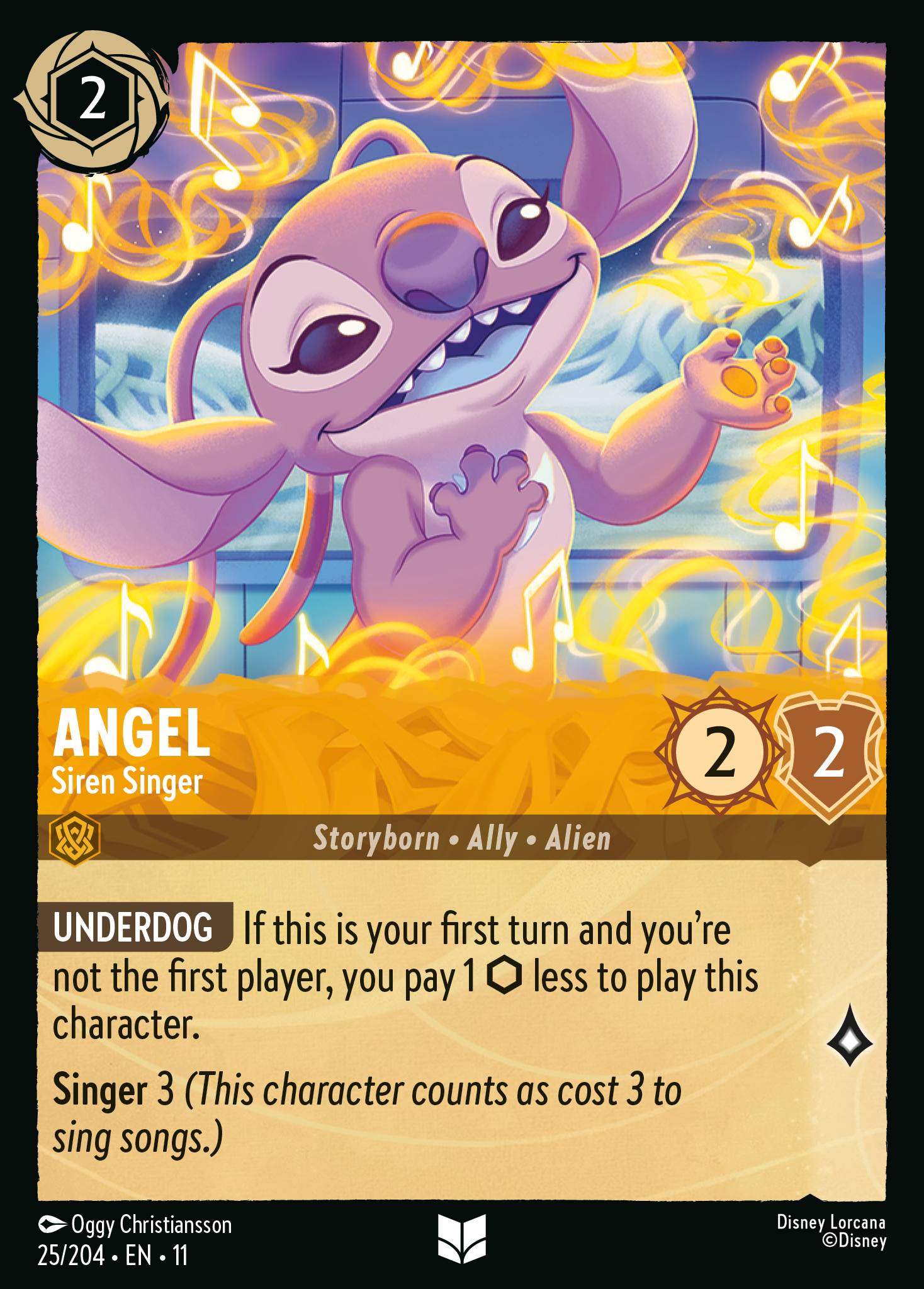 Angel - Siren Singer - Common Lorcana Card