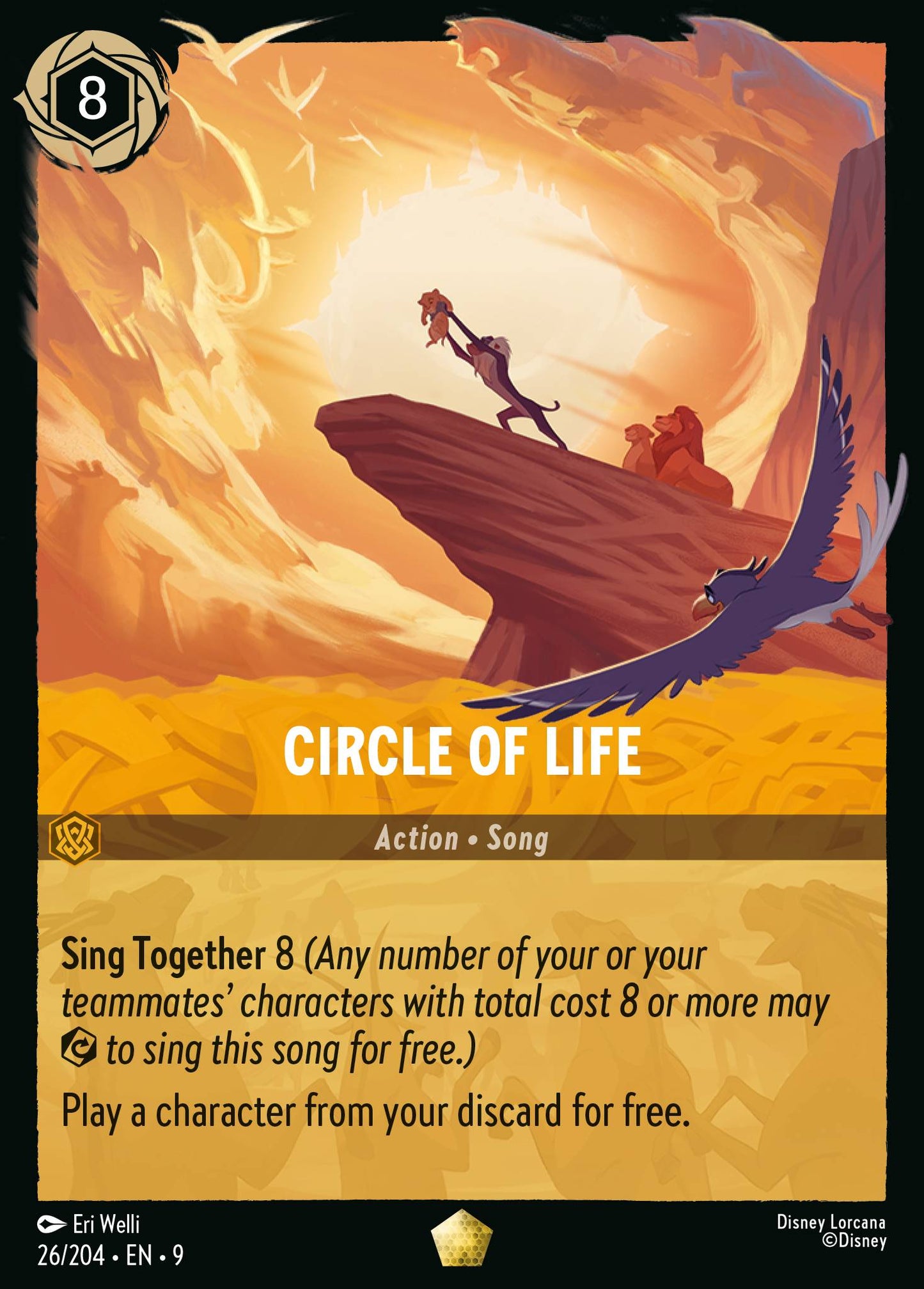 Circle of Life - Legendary Lorcana Card