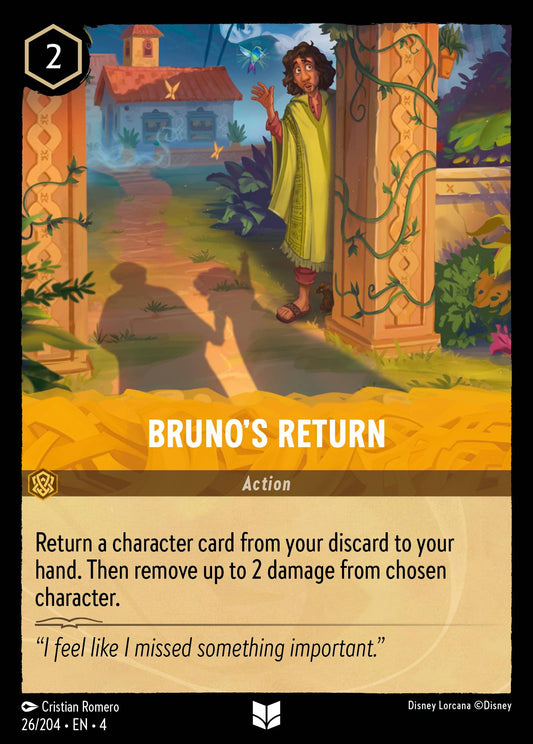 Bruno's Return - Uncommon Lorcana Card
