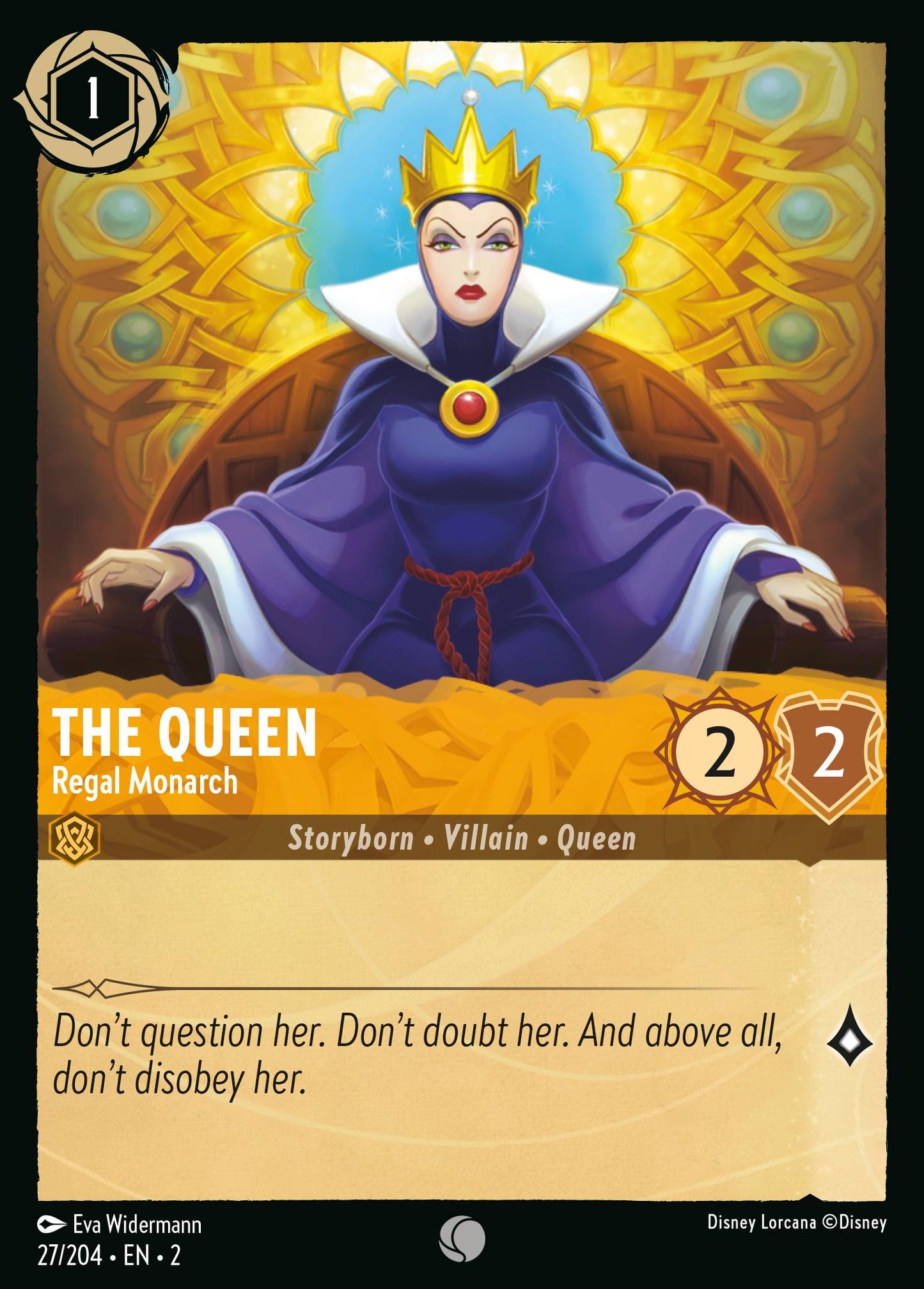 The Queen - Regal Monarch - Common Lorcana Card