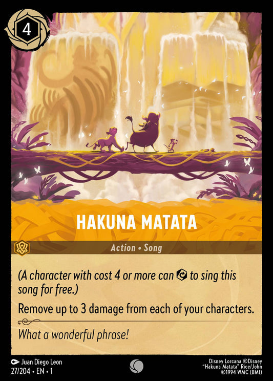 Hakuna Matata - Common Lorcana Card