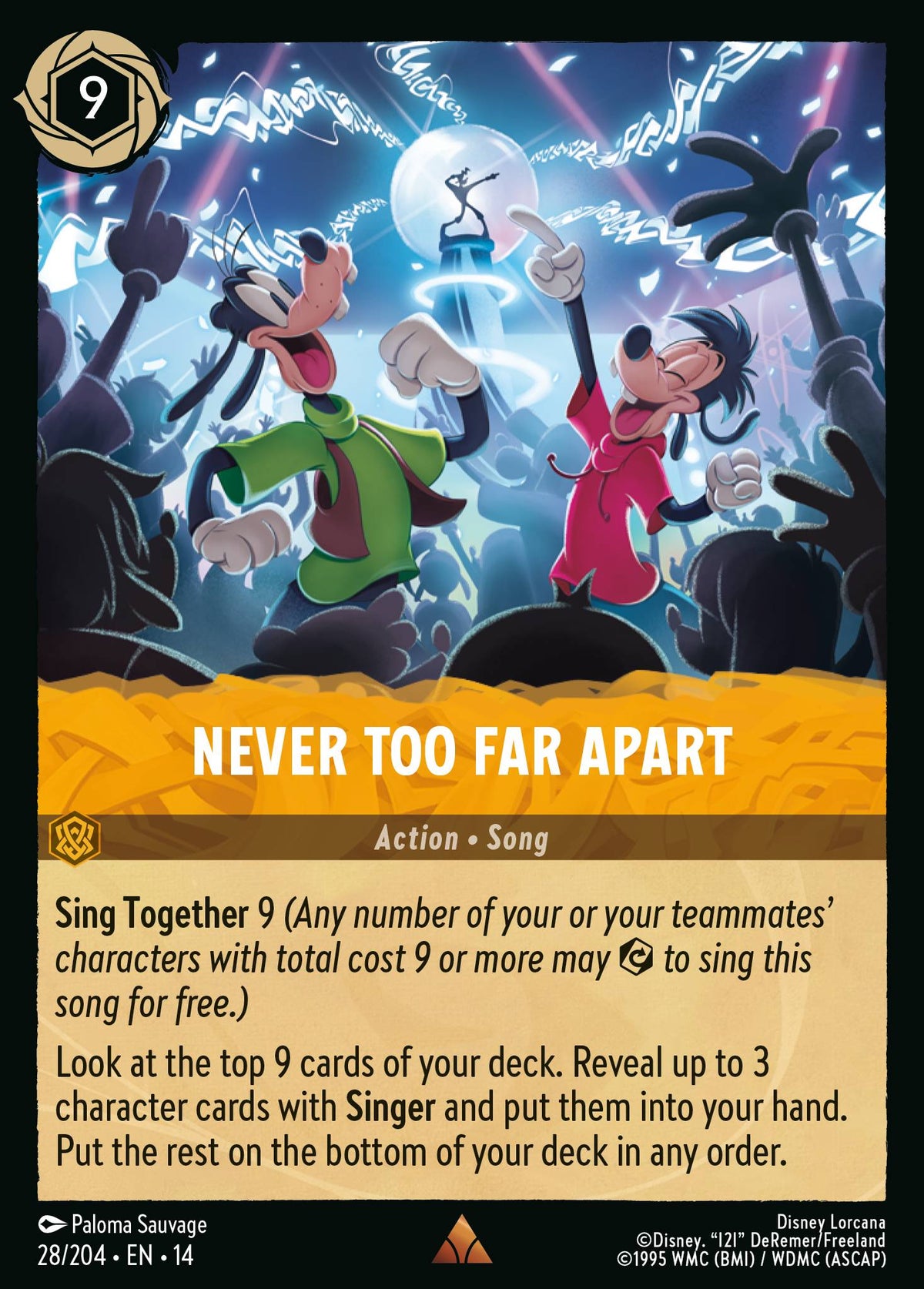 Never Too Far Apart - Rare Lorcana Card