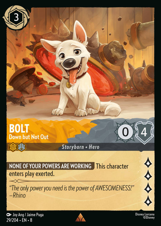 Bolt - Down but Not Out - Rare Lorcana Card