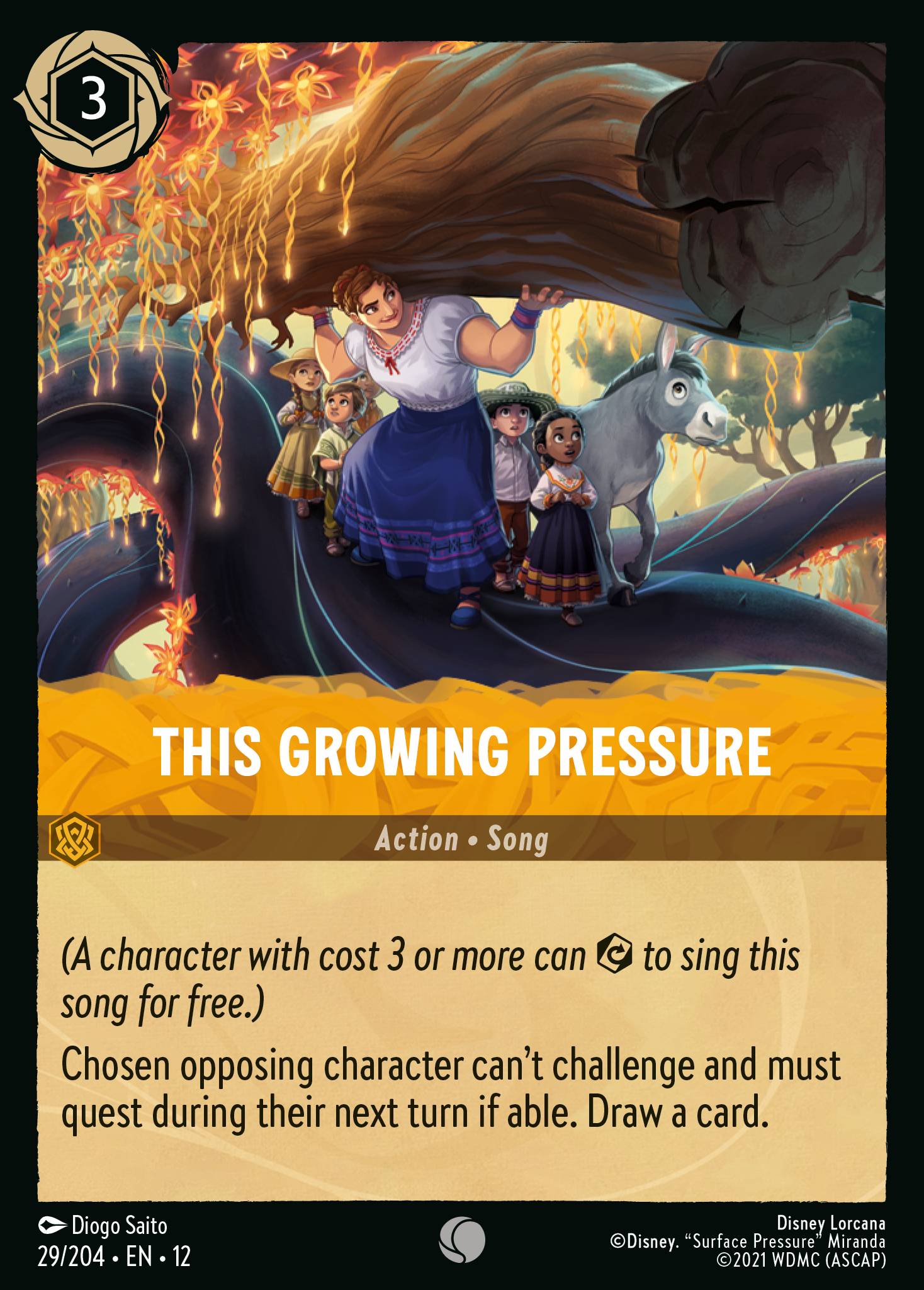 This Growing Pressure - Common Lorcana Card