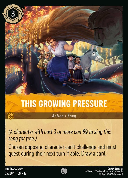 This Growing Pressure - Common Lorcana Card