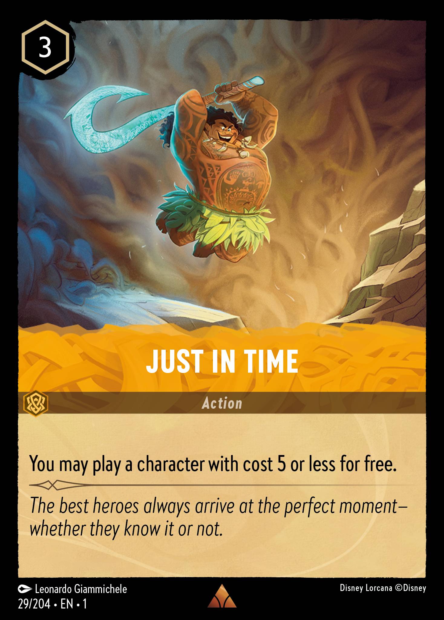 Just in Time - Rare Lorcana Card