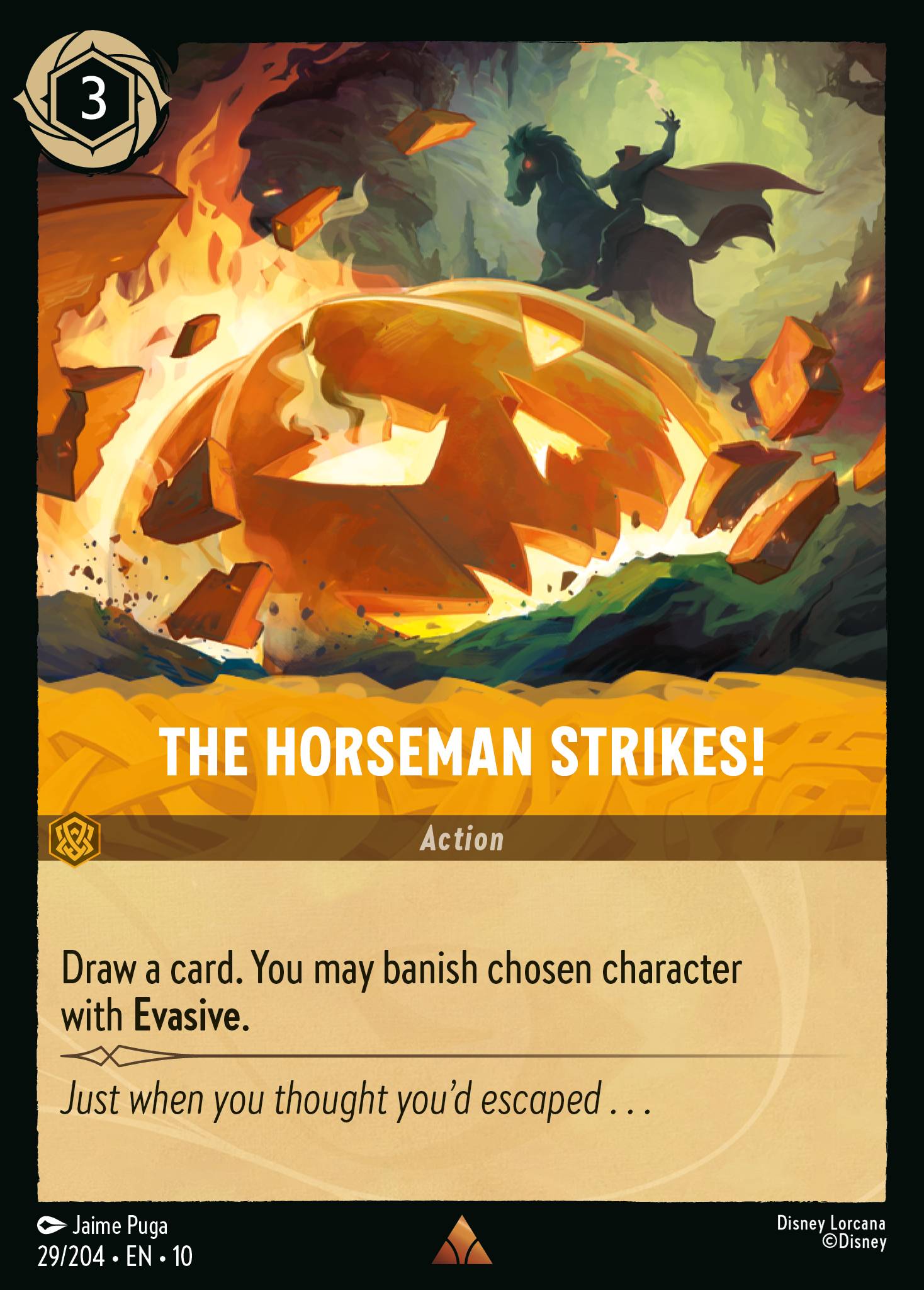 The Horseman Strikes! - Rare Lorcana Card