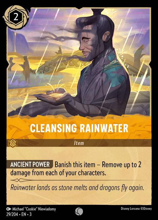 Cleansing Rainwater - Common Lorcana Card