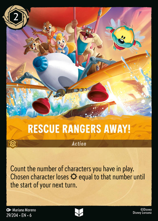Rescue Rangers Away! - Disney Lorcana Card