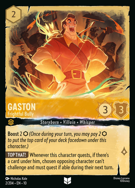 Gaston - Frightful Bully - Uncommon Lorcana Card