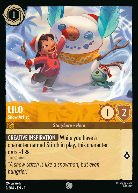 Lilo - Snow Artist - Common Lorcana Card