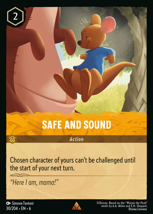 Safe and Sound - Rare Lorcana Card