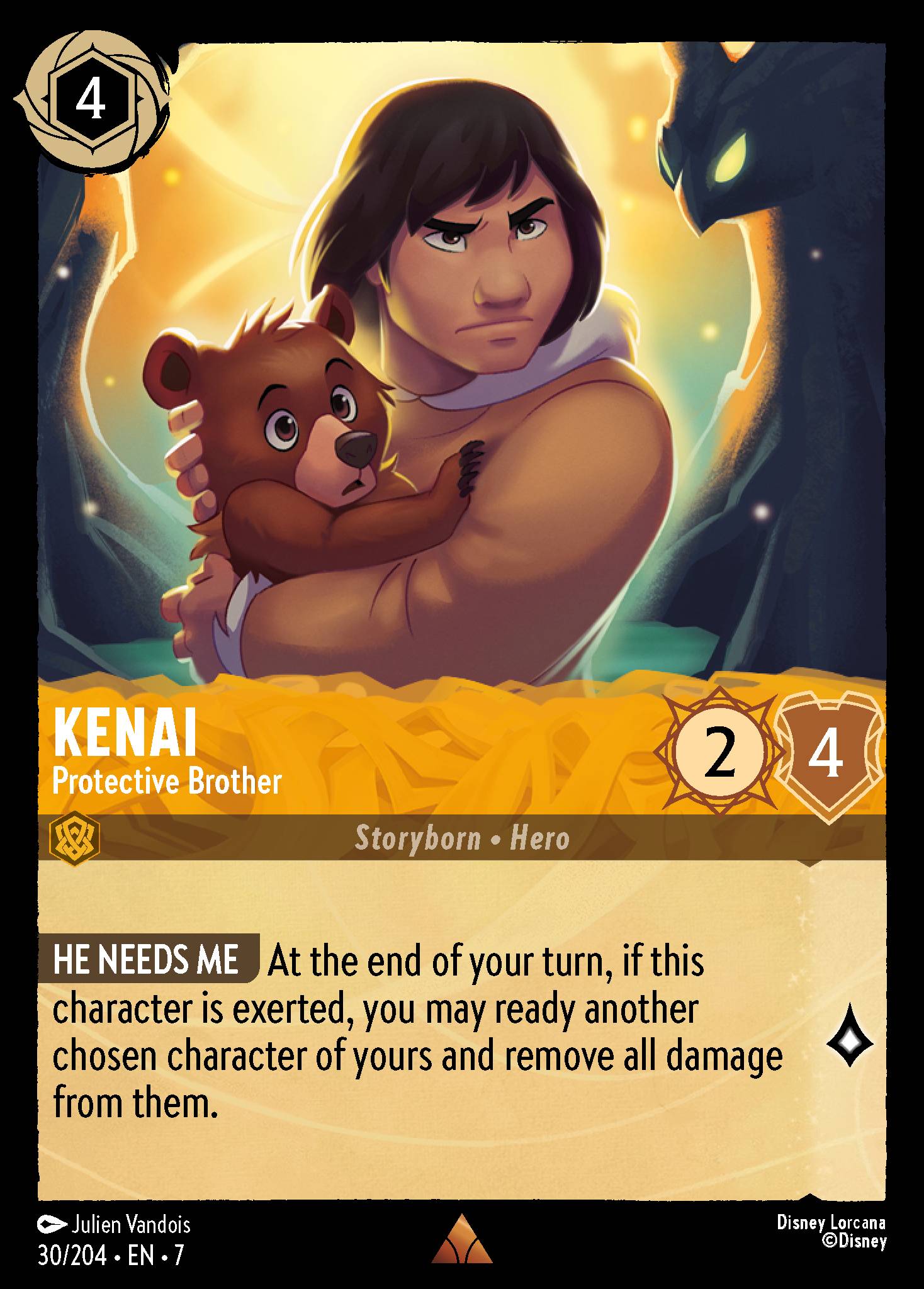 Kenai - Protective Brother - Rare Lorcana Card