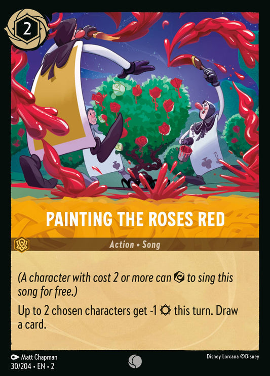 Painting the Roses Red - Common Lorcana Card