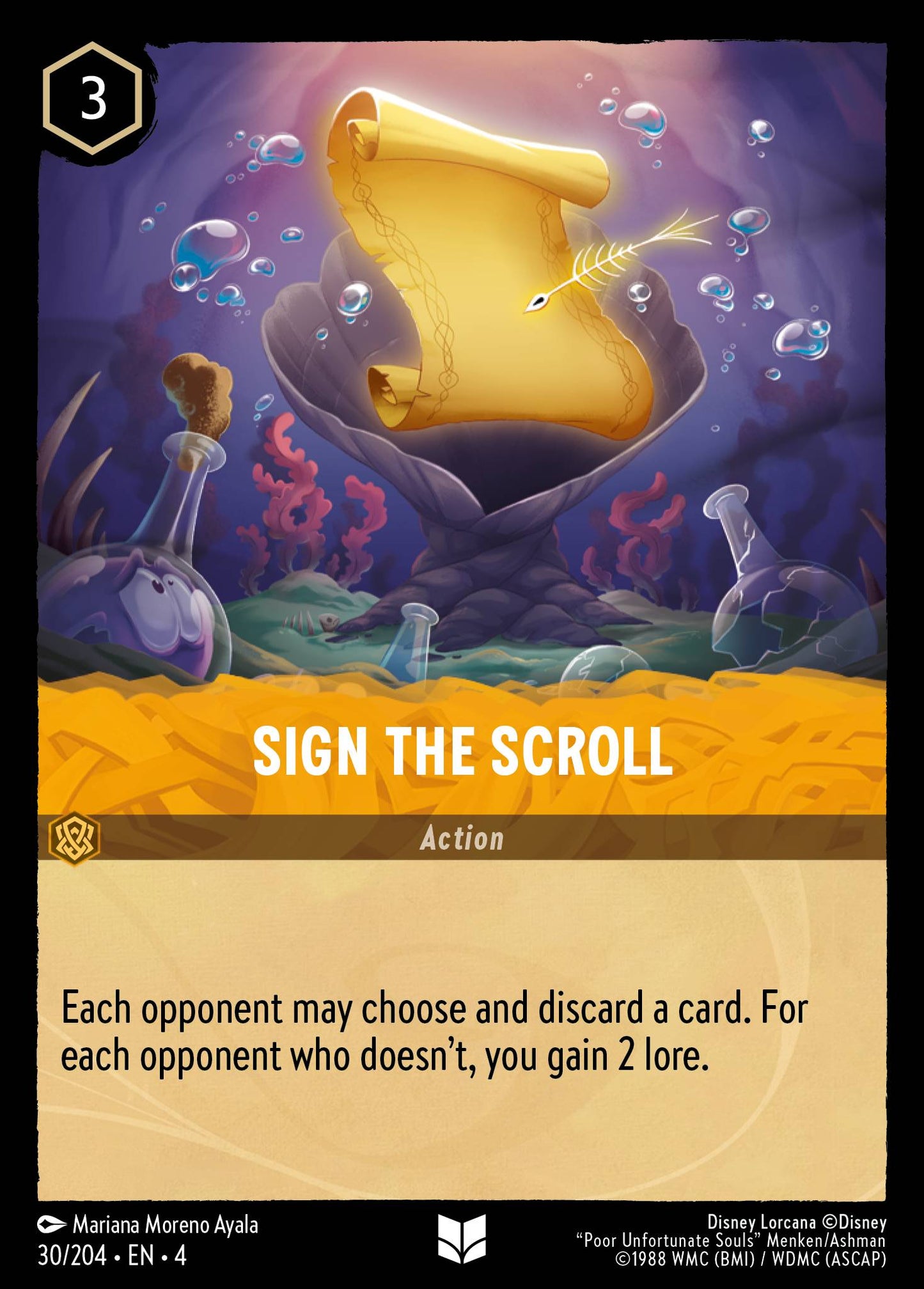 Sign the Scroll - Uncommon Lorcana Card
