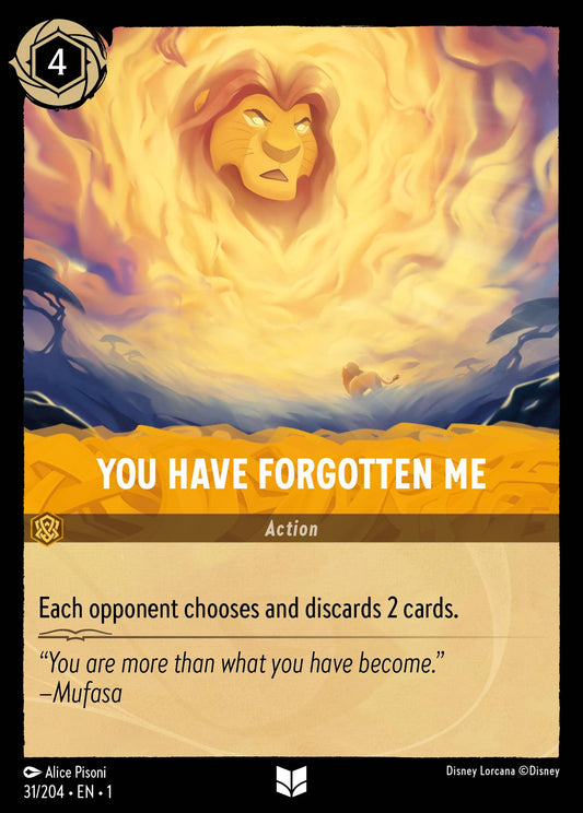 You Have Forgotten Me - Uncommon Lorcana Card