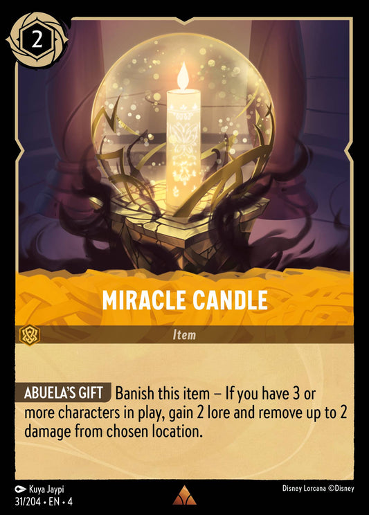 Miracle Candle - Rare Lorcana Card