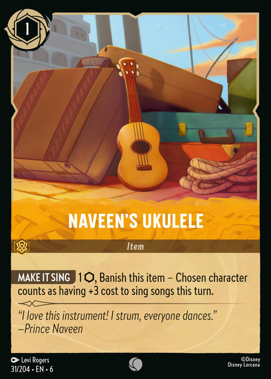 Naveen's Ukulele - Common Lorcana Card