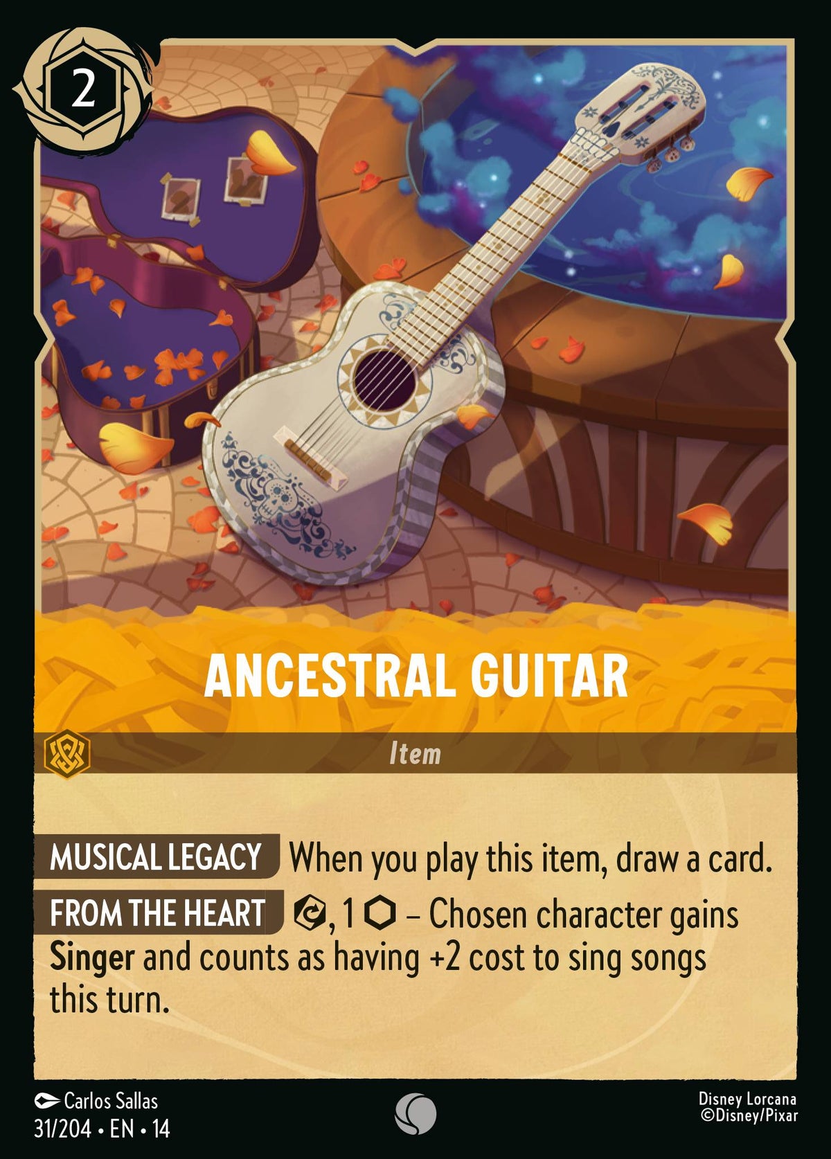 Ancestral Guitar - Common Lorcana Card