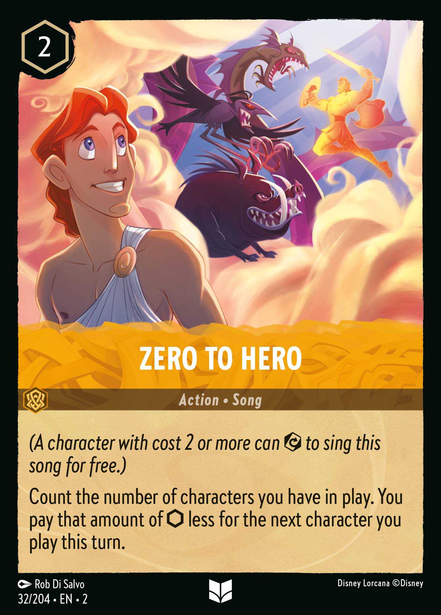 Zero To Hero - Uncommon Lorcana Card