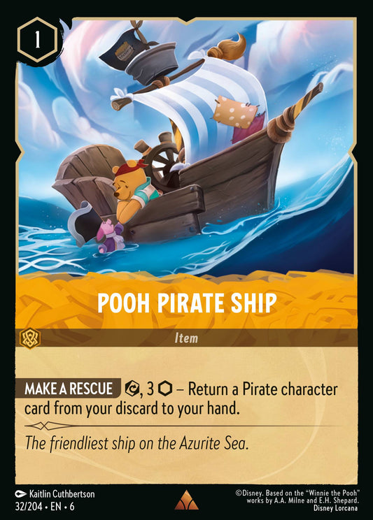 Pooh Pirate Ship - Rare Lorcana Card