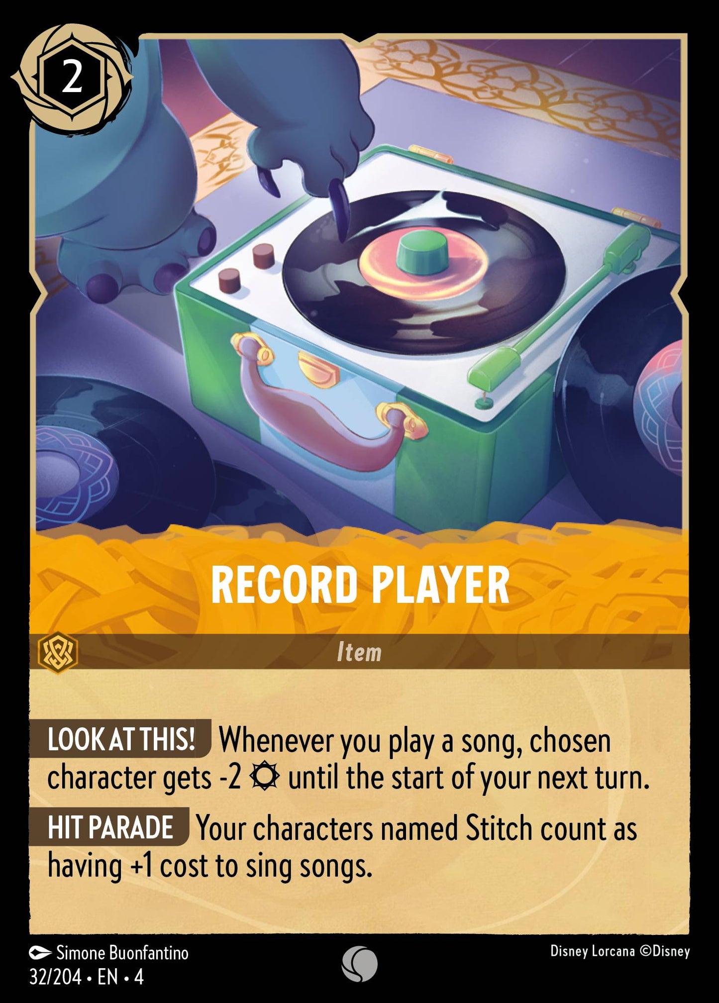Record Player - Common Lorcana Card