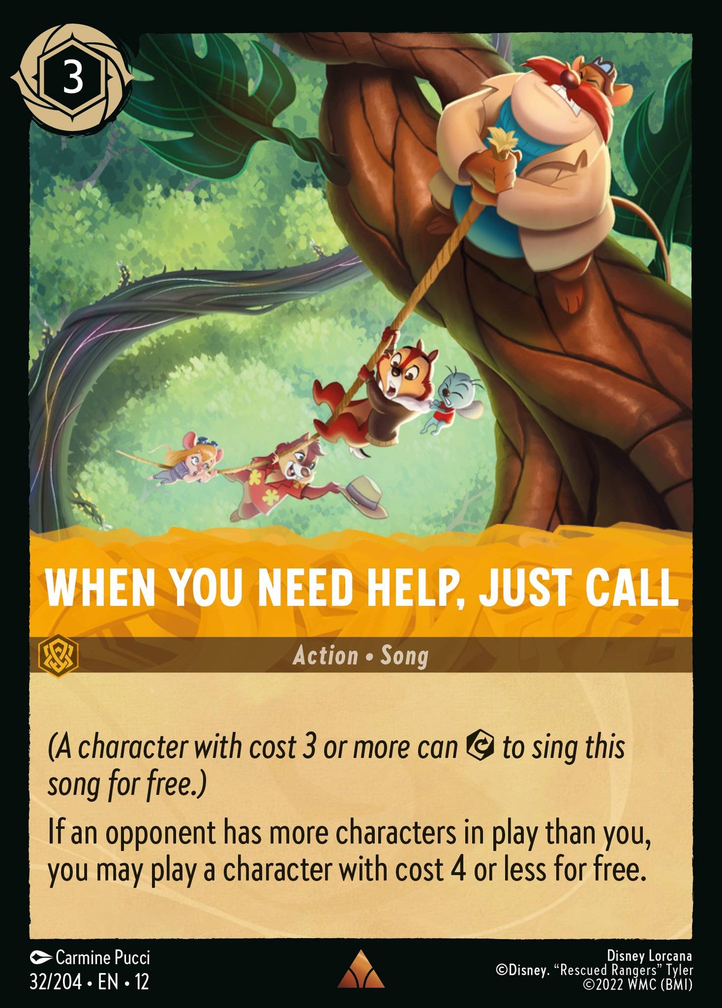 When You Need Help, Just Call - Rare Lorcana Card