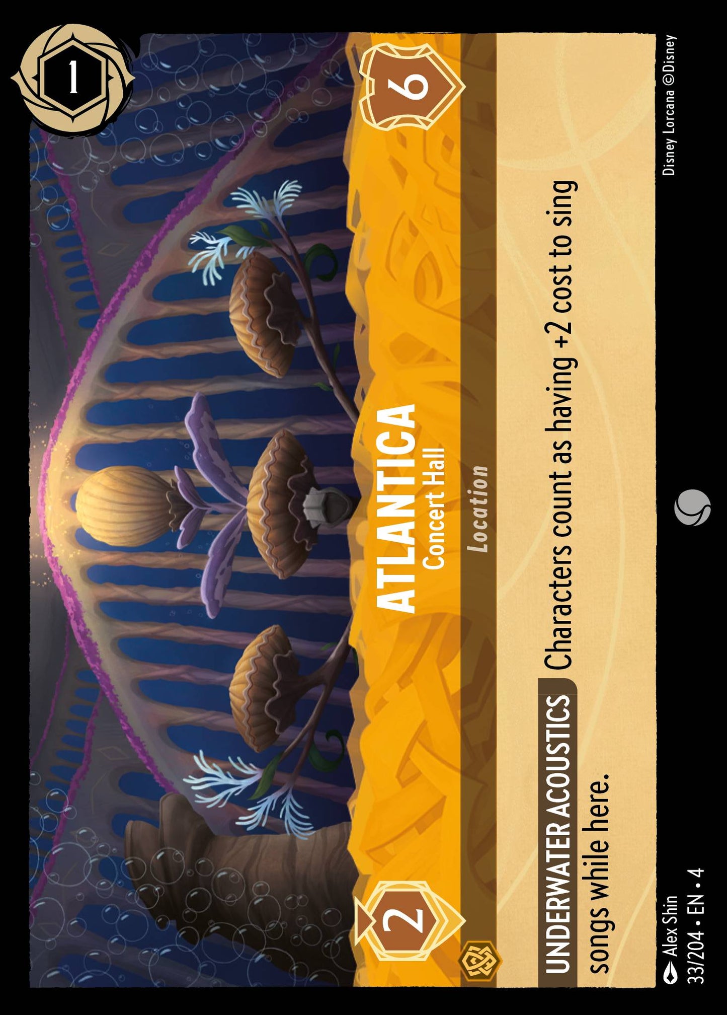 Atlantica - Concert Hall - Disney Lorcana Card