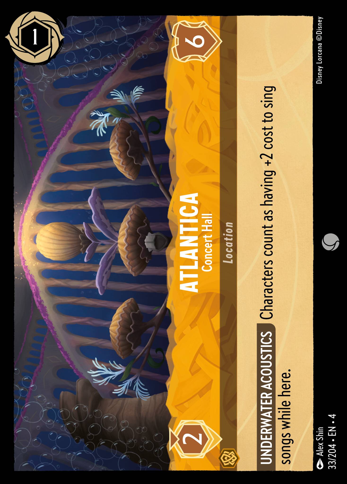 Atlantica - Concert Hall - Disney Lorcana Card