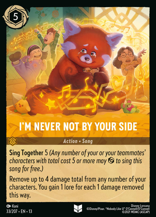 I'm Never Not by Your Side - Uncommon Lorcana Card