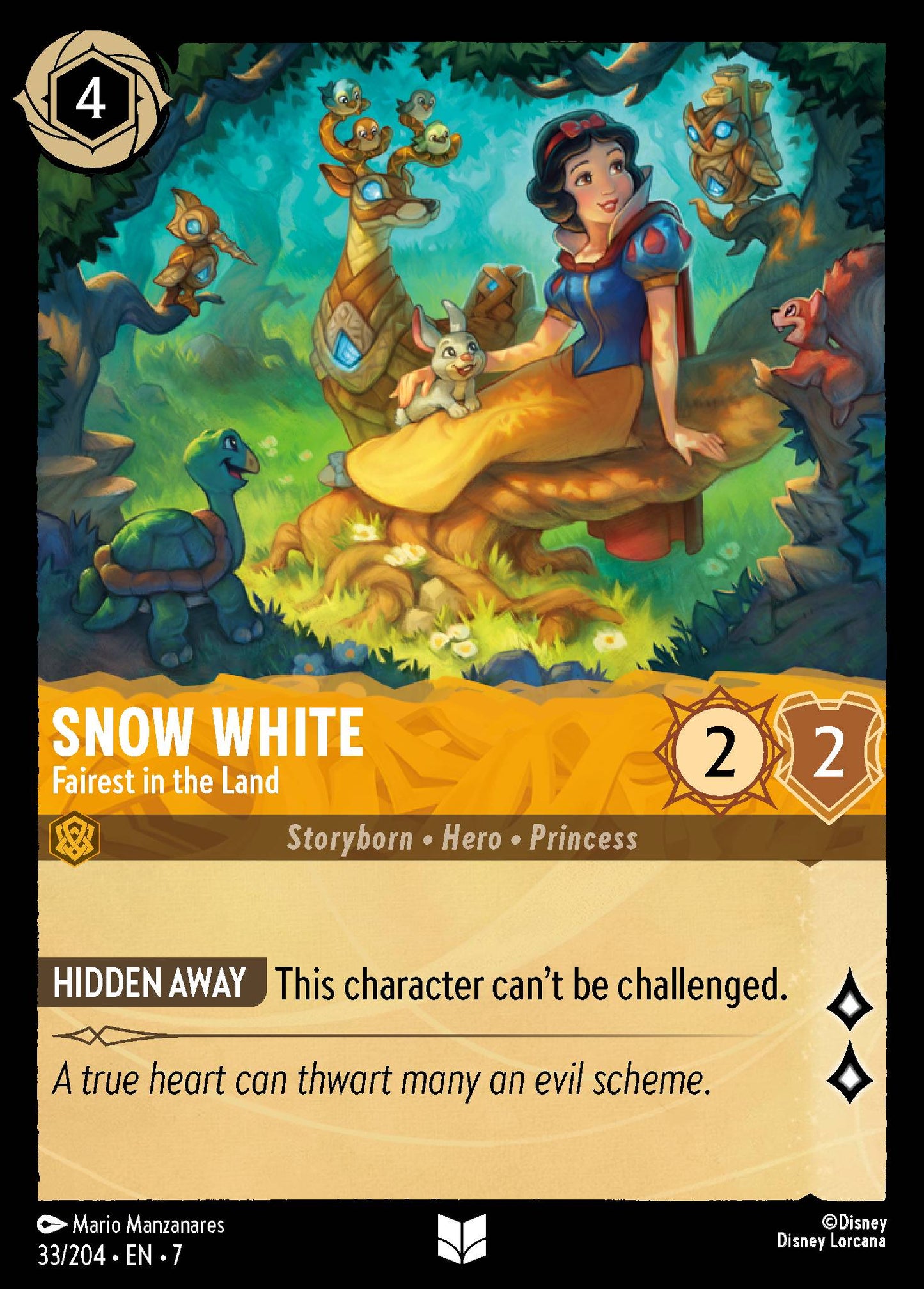 Snow White - Fairest in the Land - Disney Lorcana Card