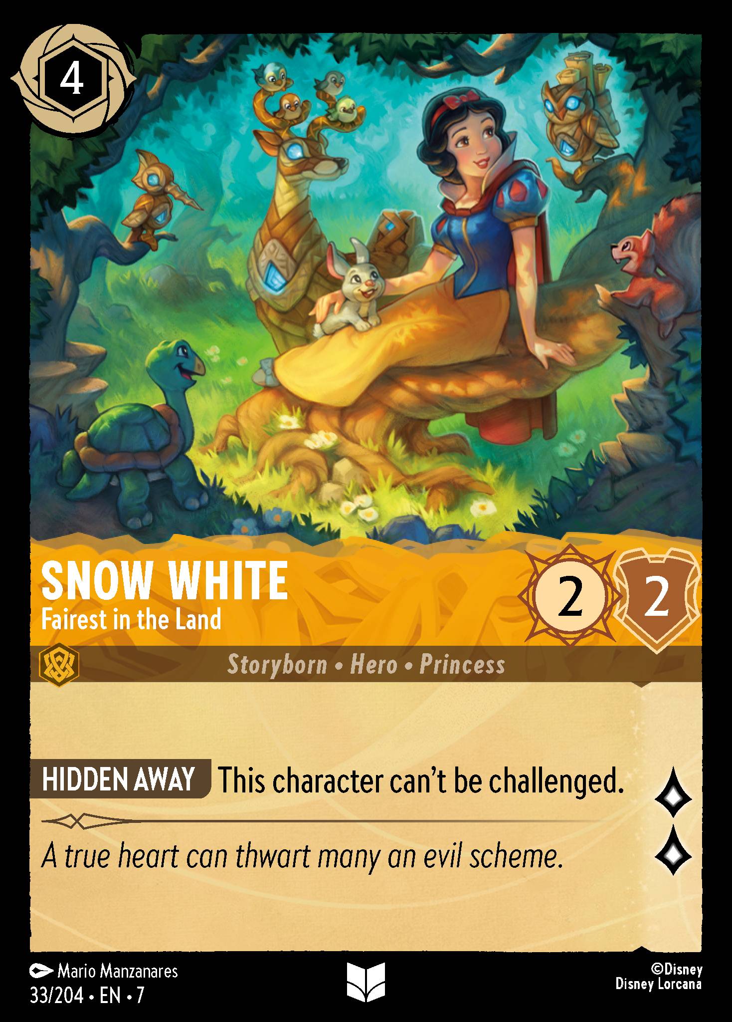 Snow White - Fairest in the Land - Disney Lorcana Card