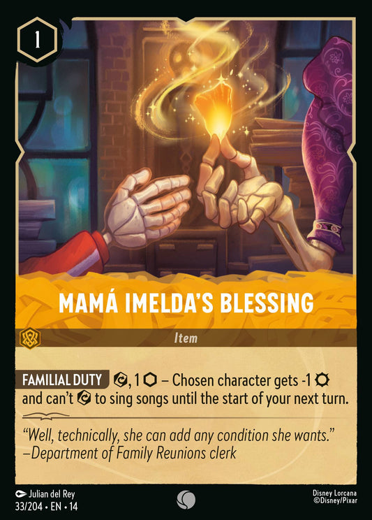 Mamá Imelda's Blessing - Common Lorcana Card
