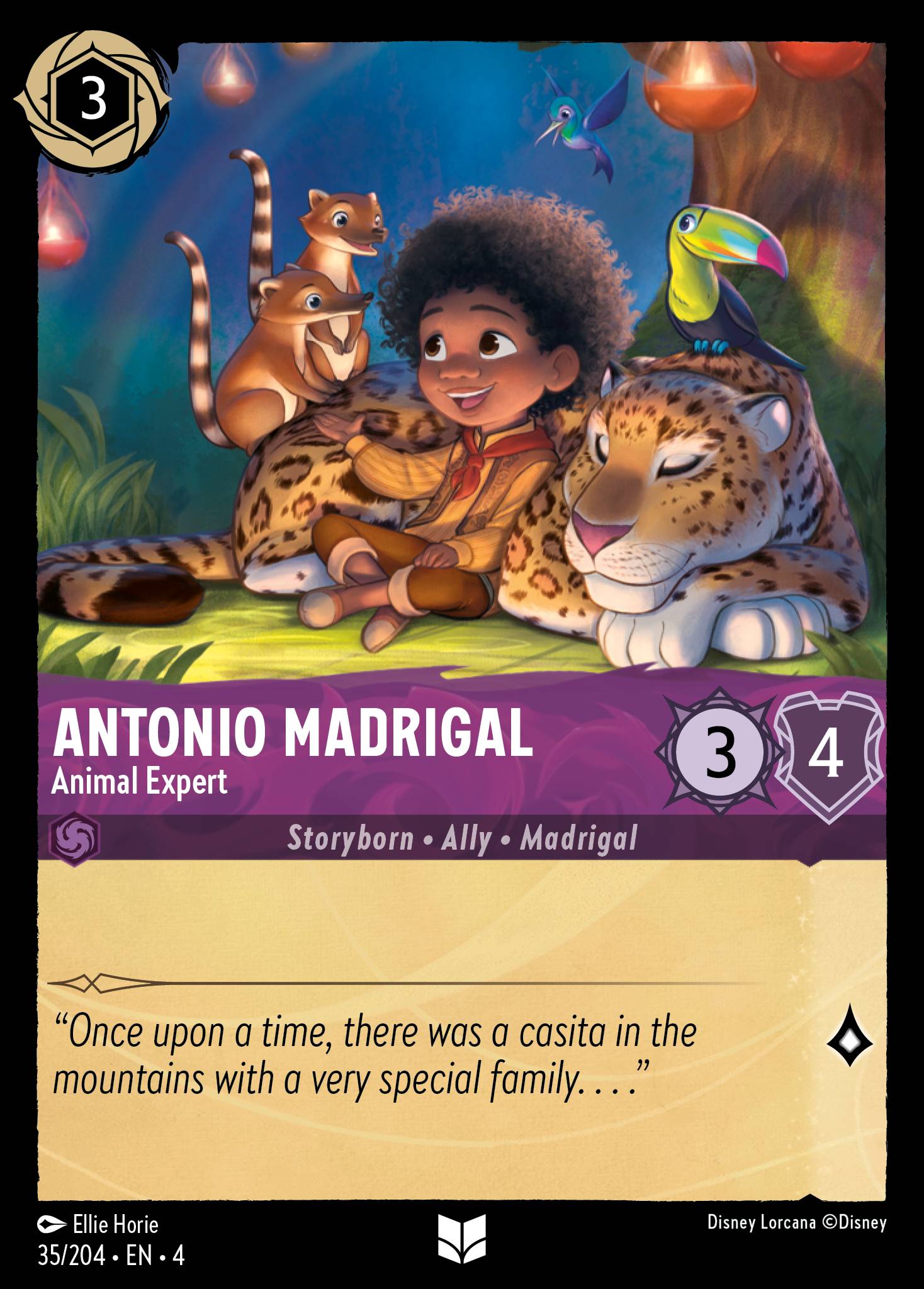 Antonio Madrigal - Animal Expert - Uncommon Lorcana Card