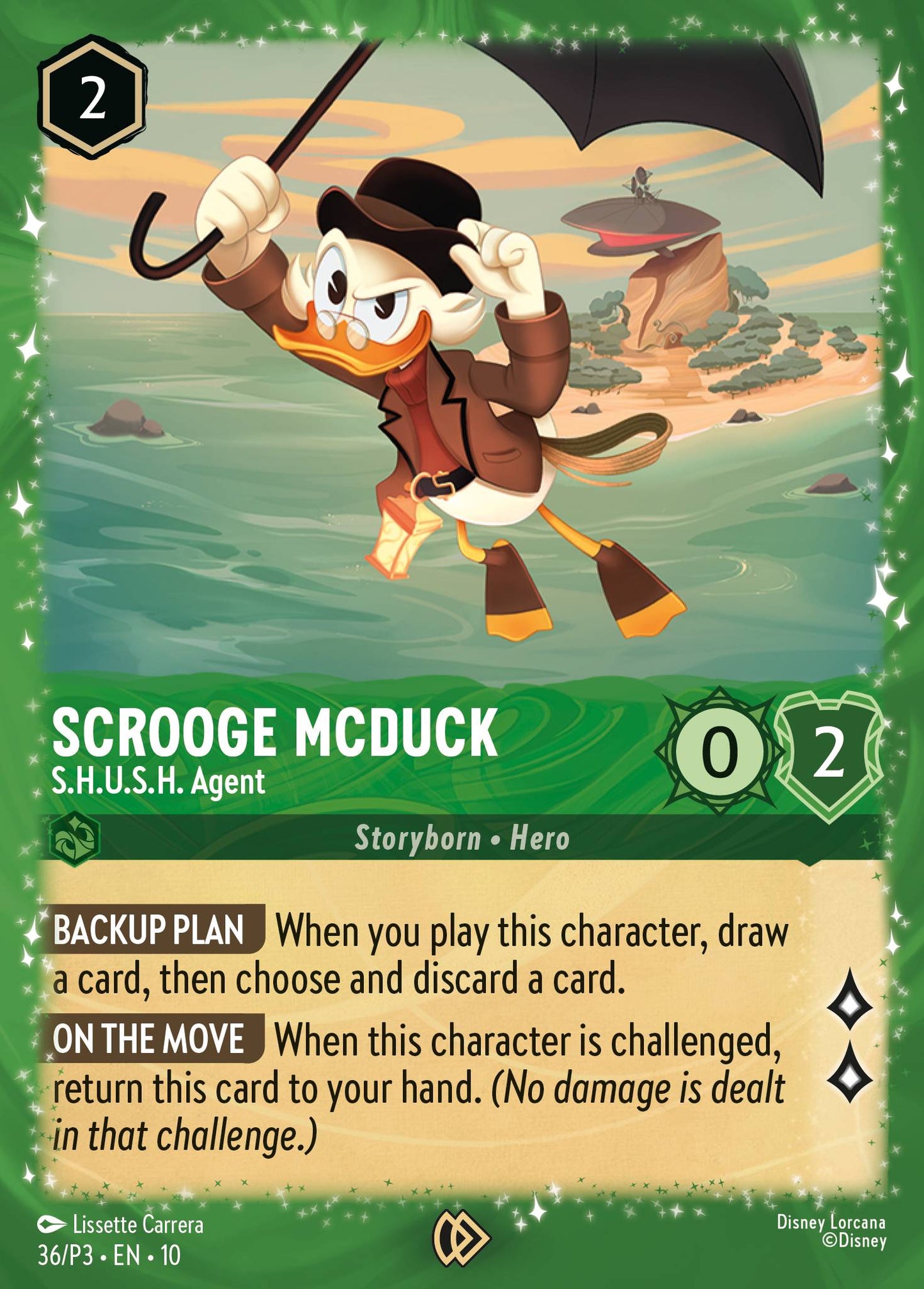 Scrooge McDuck - S.H.U.S.H. Agent - Disney Lorcana Promo Cards - Holofoil