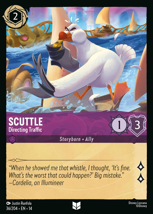Scuttle - Directing Traffic - Uncommon Lorcana Card