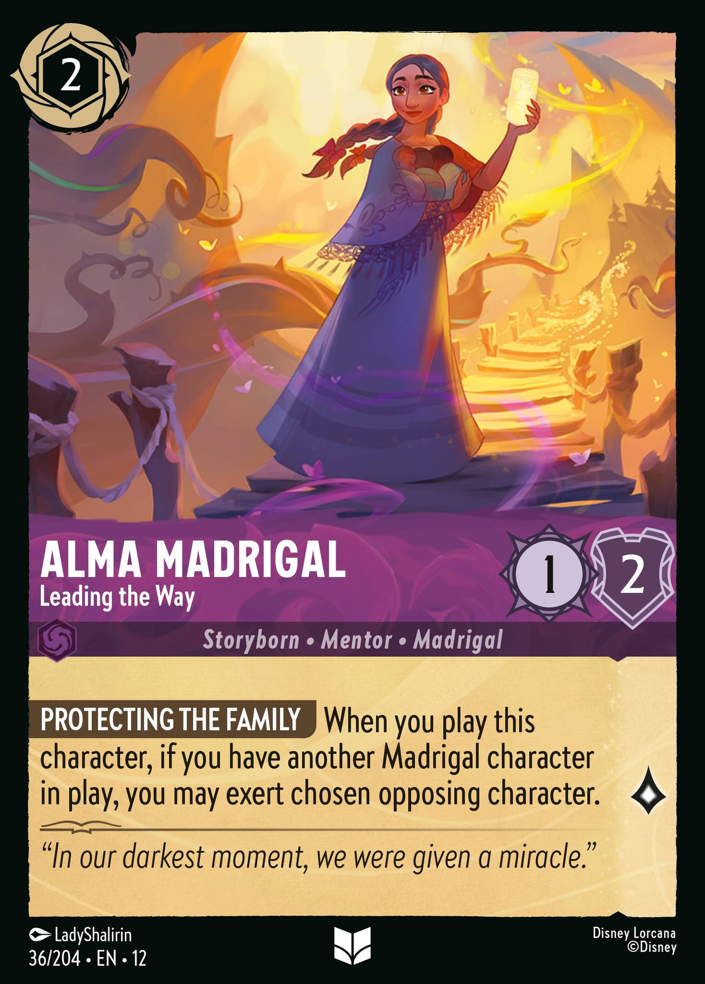 Alma Madrigal - Leading the Way - Uncommon Lorcana Card