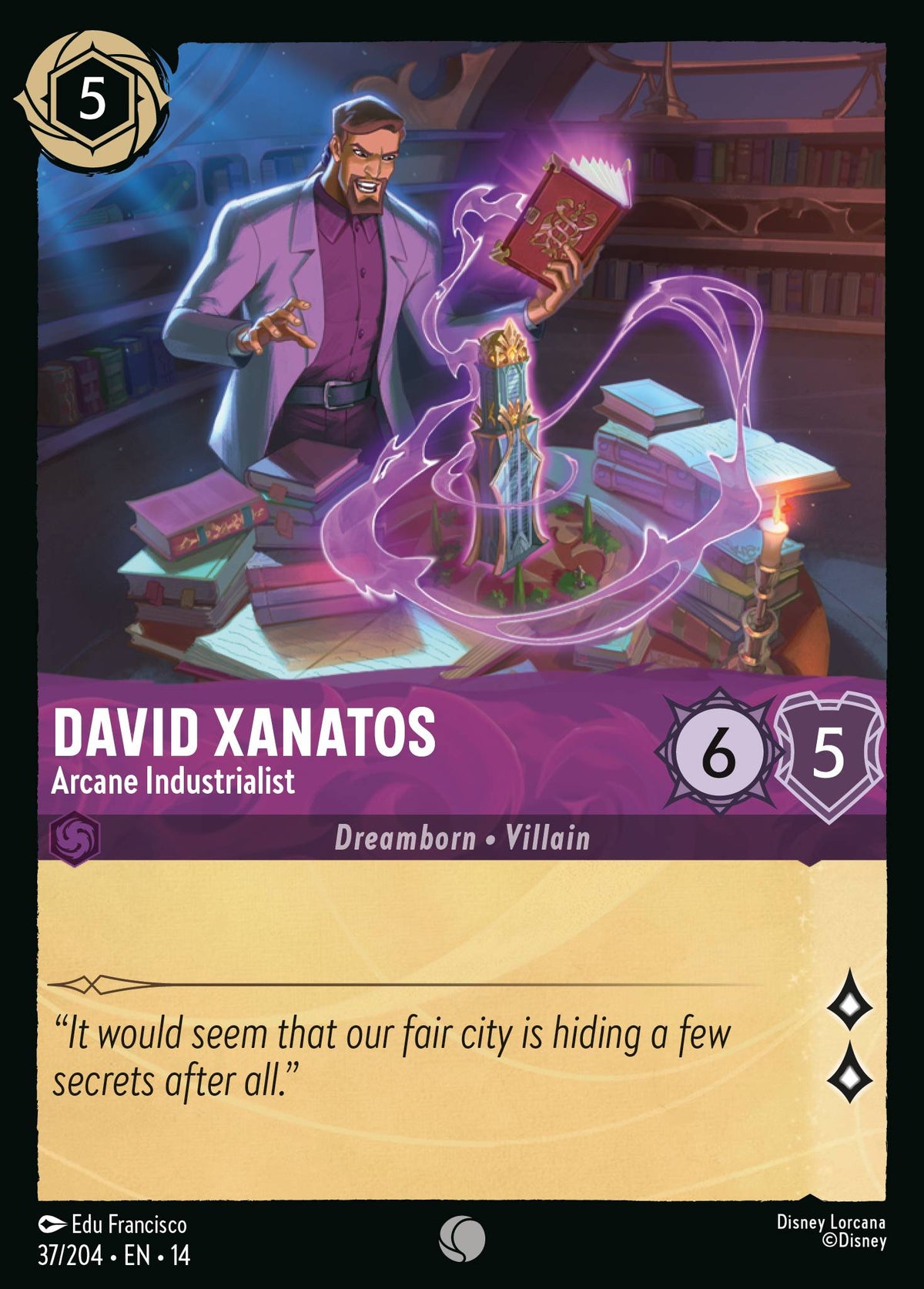 David Xanatos - Arcane Industrialist - Common Lorcana Card