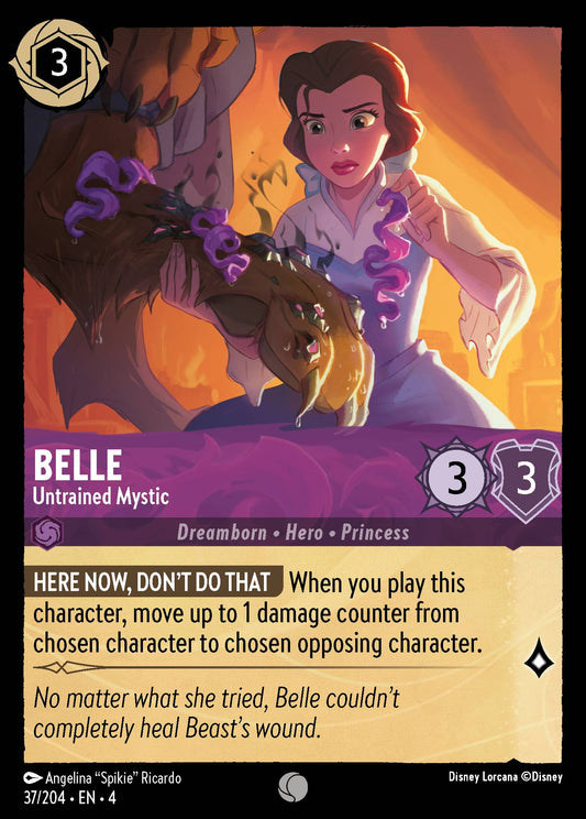Belle - Untrained Mystic - Disney Lorcana Card