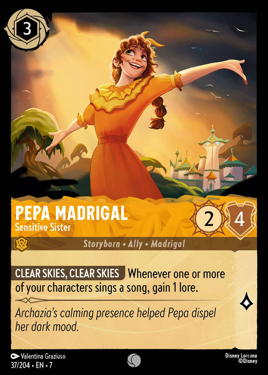 Pepa Madrigal - Sensitive Sister - Common Lorcana Card